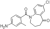 1-(4-氨基-2-甲基苯甲?；?-7-氯-1,2,3,4-四氫-5H-1-苯并氮雜卓-5-酮